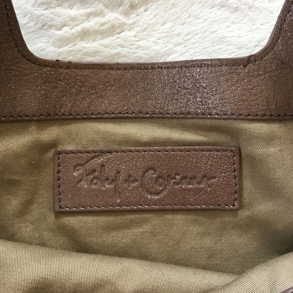 Foley&Corinna Foldover Tote Taupe Sparkle Leather - Picture 8 of 8